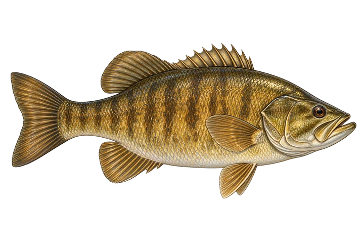 Illustration of a Smallmouth Bass